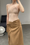 BASERANGE Wrap Skirt SKVE-WS-AU23 Bath Brown